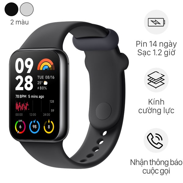 Vòng đeo tay thông minh Xiaomi Mi Band 8 Pro chính hãng, giảm 200K